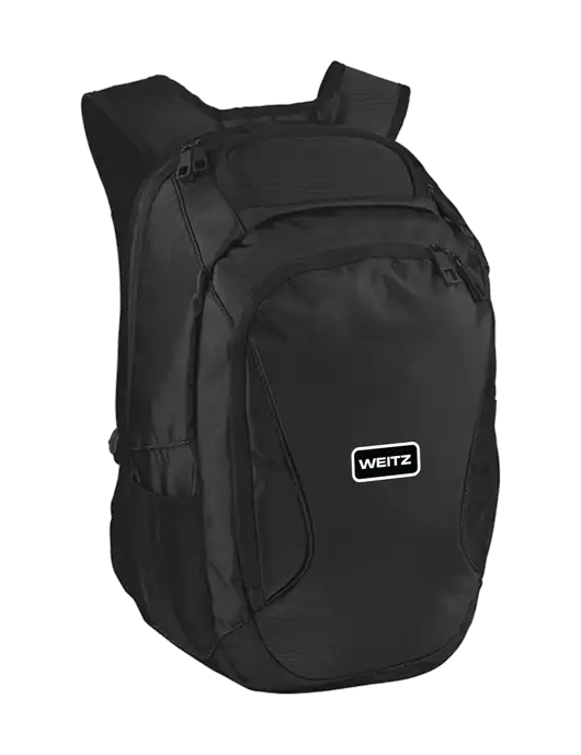 Stealth Black Laptop Backpack w/Weitz Logo