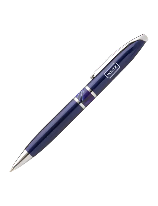 Illusion Navy Pen - Black Ink w/Weitz Logo
