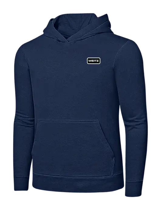 Navy 7.8 oz Ring Spun Hooded Sweatshirt w/Weitz Logo