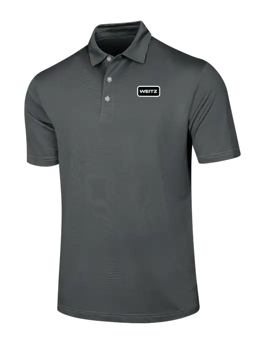 Callaway Black Fine Line Stripe Polo w/Weitz Logo