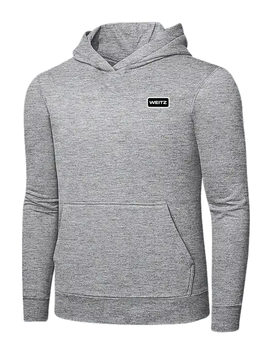 Light Grey Heather 7.8 oz Ring Spun Hooded Sweatshirt w/Weitz Logo