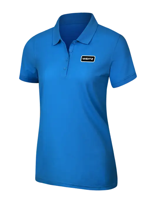 Light Royal Blue Womens Core Classic Pique Polo w/Weitz Logo