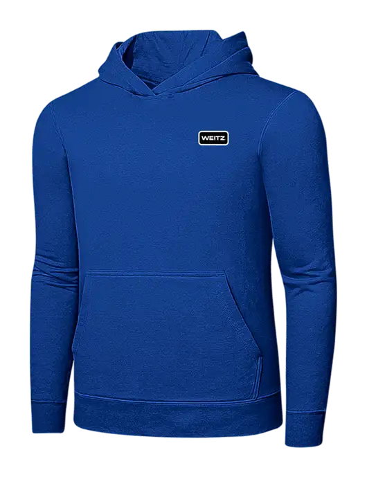 True Royal 7.8 oz Ring Spun Hooded Sweatshirt w/Weitz Logo