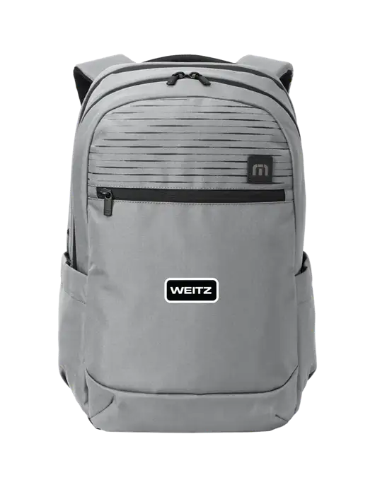 TravisMathew Light Grey Approach Backpack w/Weitz Logo