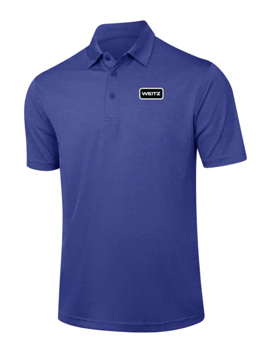 Dark Royal Heather Contender Polo w/Weitz Logo