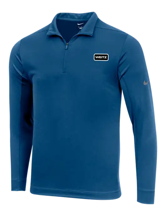 NIKE Dark Royal Dry 1/2 Zip Cover-Up w/Weitz Logo