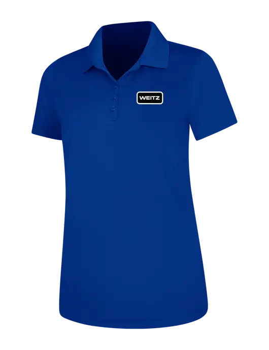 Dark Royal Womens Dry Zone UV Mesh Polo w/Weitz Logo