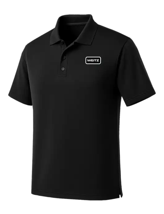 Black Dry Zone UV Micro Mesh Polo w/Weitz Logo