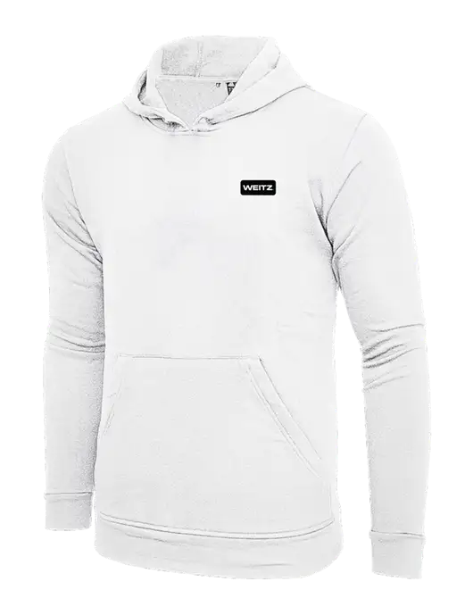 Adidas White Fleece Hooded Sweatshirt w/Weitz Logo