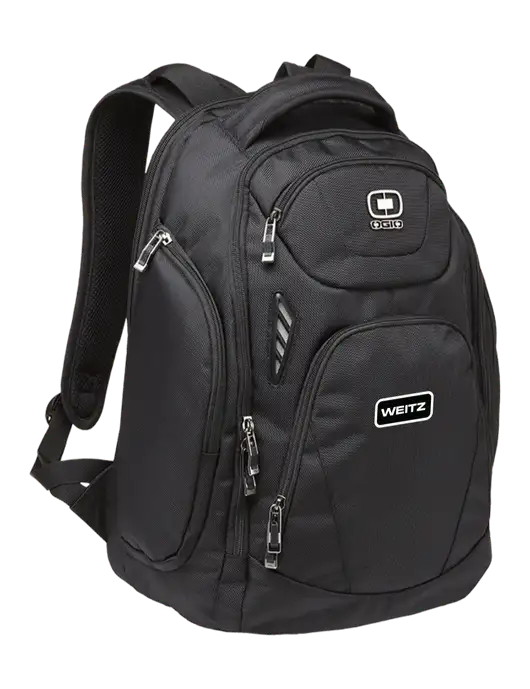 OGIO Black Mercur Laptop Backpack w/Weitz Logo