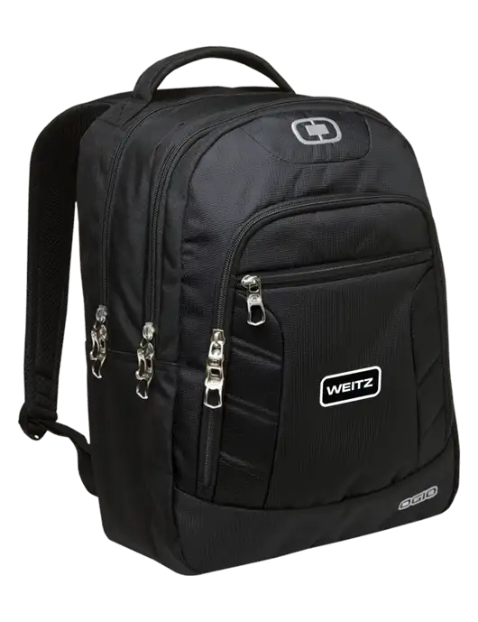 OGIO Black/Silver Colton Laptop Backpack
 w/Weitz Logo