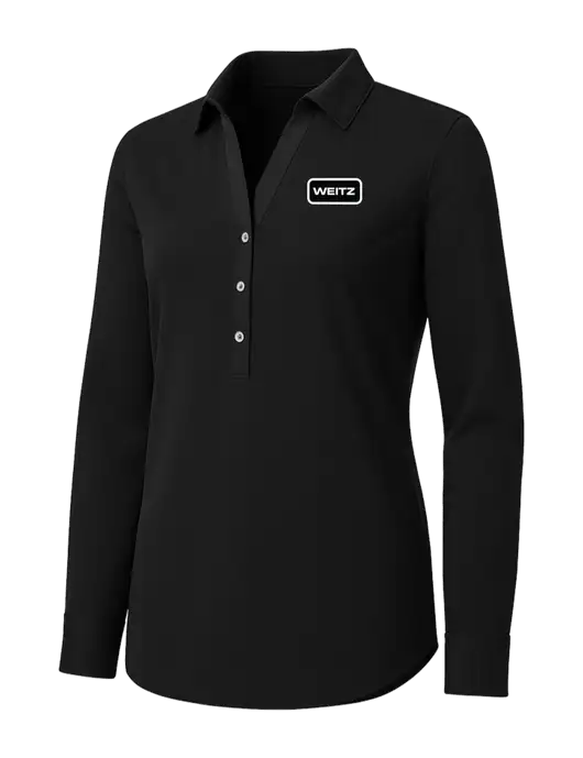 Womens Black City Stretch Shirt w/Weitz Logo