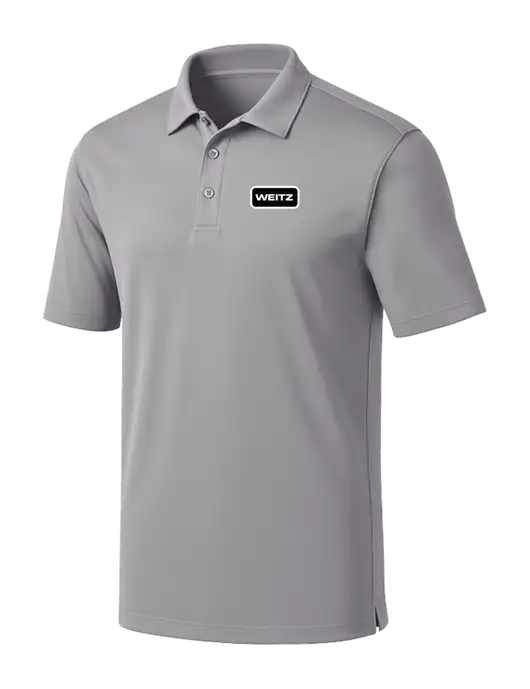 Light Grey Silk Touch Performance Polo w/Weitz Logo