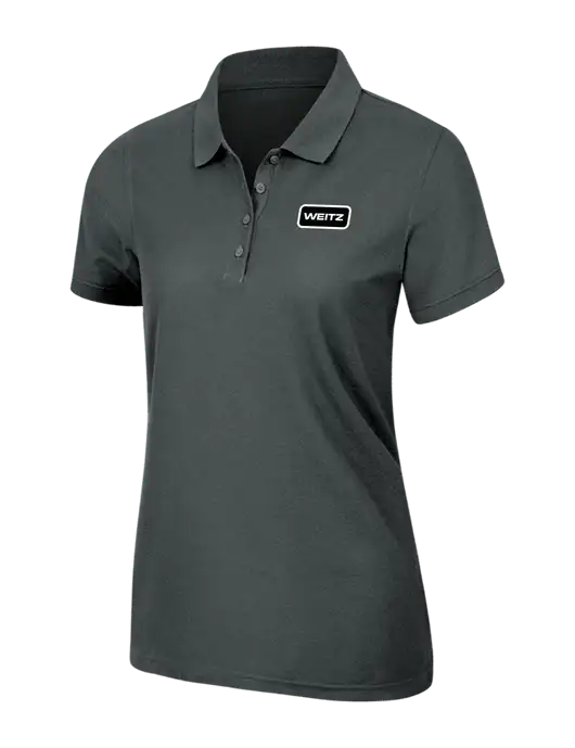 Dark Grey Womens Core Classic Pique Polo w/Weitz Logo