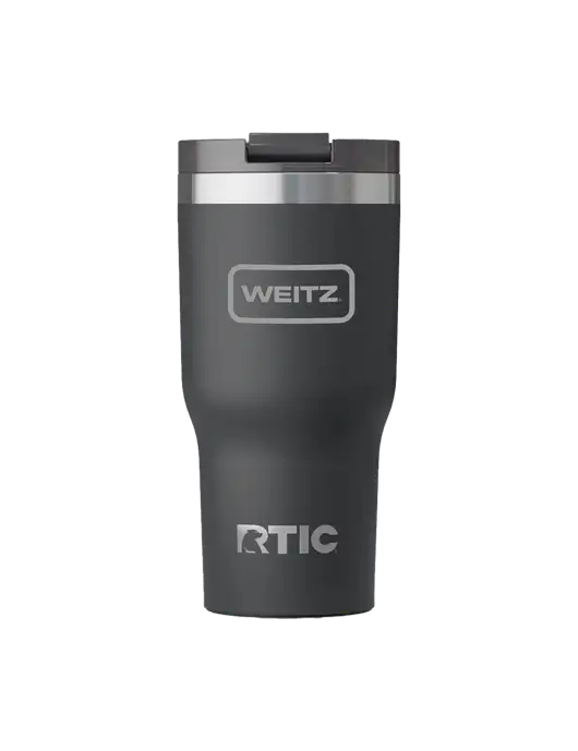 RTIC Essential 20 oz Charcoal Tumbler w/Weitz Logo
