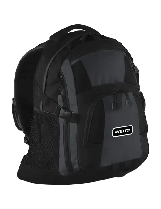 Urban Black/Grey/Black Laptop Backpack w/Weitz Logo