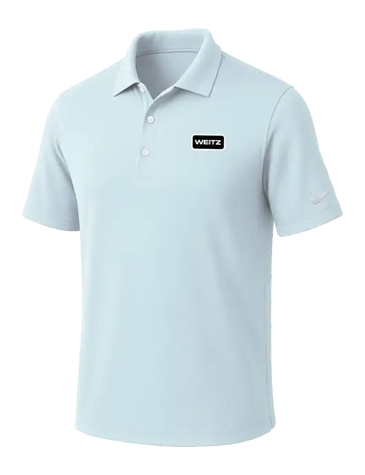 NIKE Very Light Blue Dri-Fit Micro Pique Polo w/Weitz Logo
