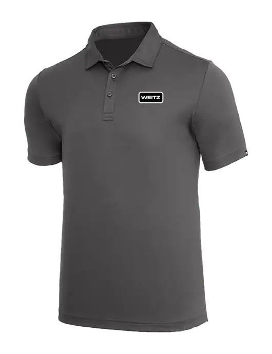 TravisMathew Med Dark Grey Coto Performance Polo w/Weitz Logo