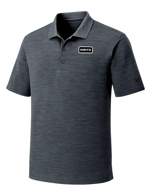 Nike Dri-FIT Dark Grey Striated Polo w/Weitz Logo