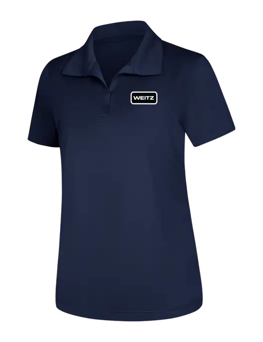 Womens Navy Micropique Sport-Wick Polo w/Weitz Logo