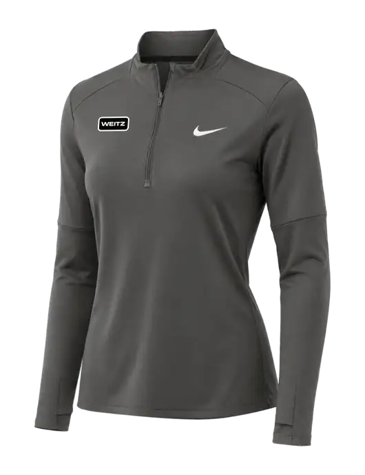 Nike Dark Grey Womens Dri-FIT Element 1/2-Zip Pullover w/Weitz Logo