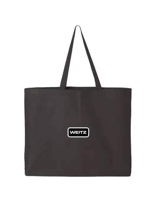 Sturdy Canvas Charcoal Tote w/Weitz Logo
