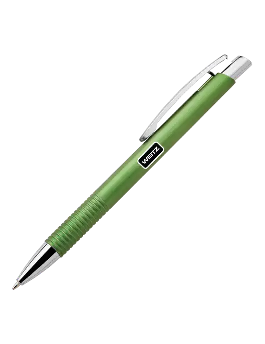 Malay Green Ballpoint Pen - Blue Ink w/Weitz Logo