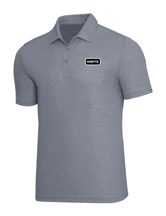 TravisMathew Navy Heather Oceanside Polo w/Weitz Logo