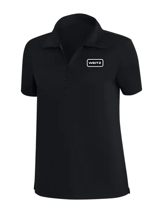 TravisMathew Black Womens Coto Performance Polo w/Weitz Logo