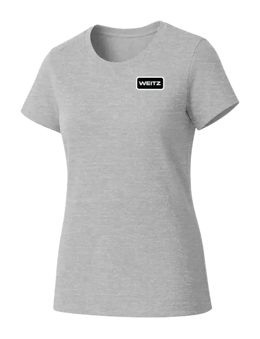 Womens Seriously Soft Light Heathered Grey T-Shirt w/Weitz Logo
