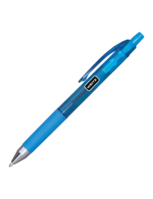 Translucent Blue Tint Pen - Blue Ink w/Weitz Logo