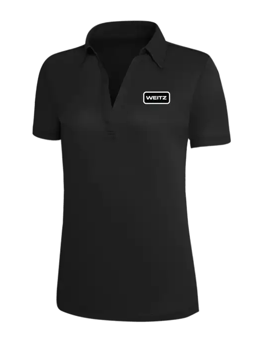 Black Silk Touch Womens Performance Polo w/Weitz Logo