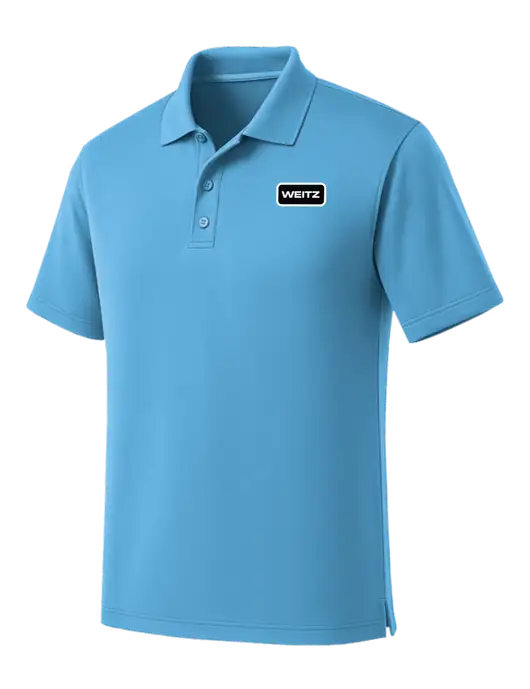 Carolina Blue Dry Zone UV Micro Mesh Polo w/Weitz Logo