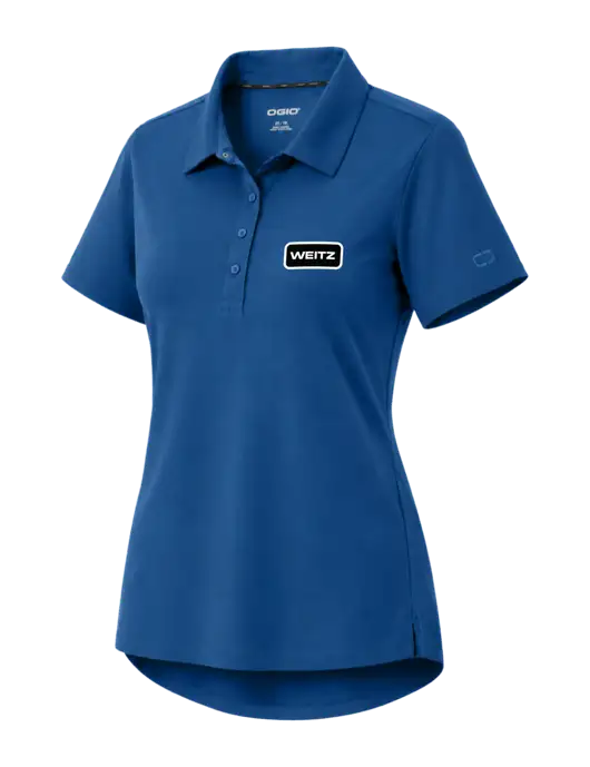 OGIO Womens Envision Light Navy Polo w/Weitz Logo