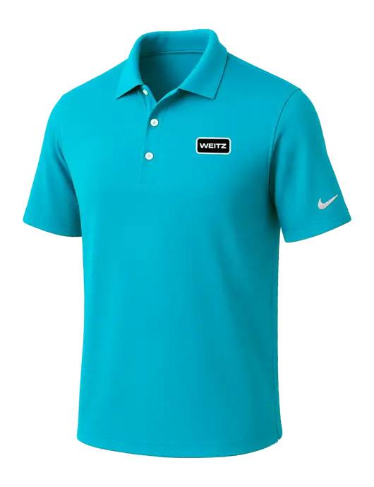 NIKE Sapphire Blue Dri-Fit Micro Pique Polo w/Weitz Logo