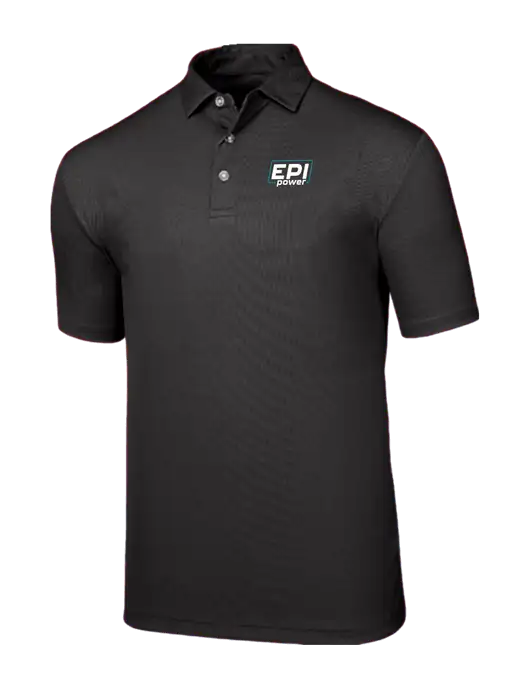 Callaway Birdseye Black Polo w/EPI Logo