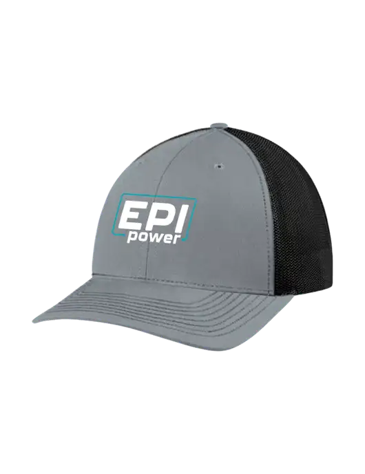 Richardson Adjustable Snapback Original 112 Trucker Cap Heather Grey w/Black Mesh w/EPI Logo