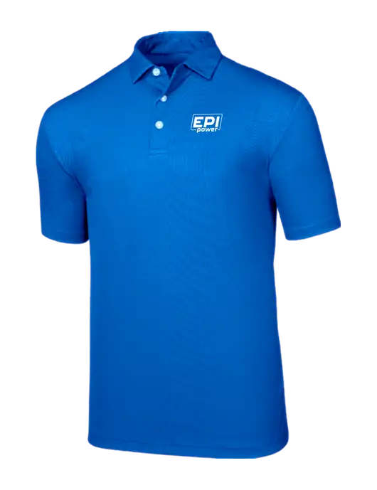 Callaway Birdseye Dark Carolina Blue Polo w/EPI Logo