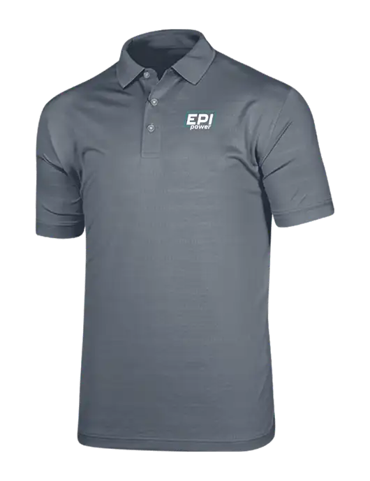 Callaway Vibrant Light Grey Ventilated Polo w/EPI Logo