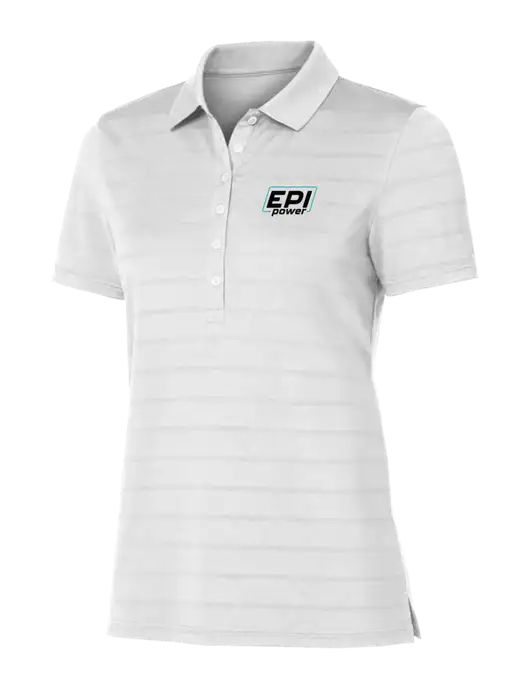 Callaway Womens Bright White Ventilated Polo w/EPI Logo