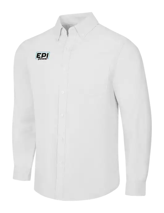 White SuperPro Oxford Shirt w/EPI Logo