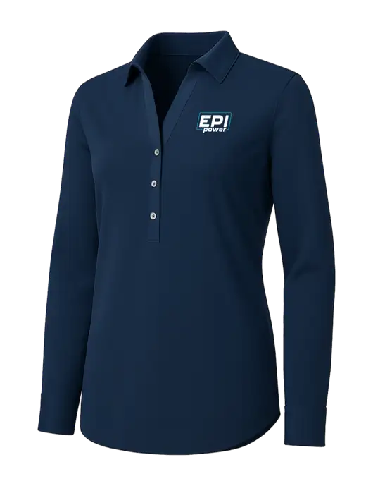 Womens Navy City Stretch Shirt w/EPI Logo
