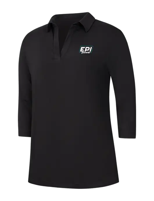 Womens Black Luxe Knit Tunic w/EPI Logo