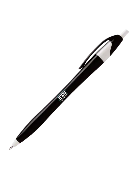 Novella Black/White Executive Pen - Blue Ink w/EPI Logo
