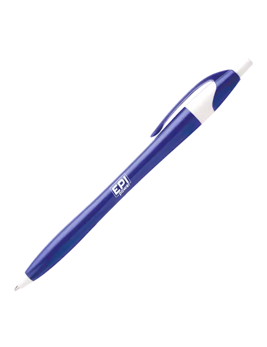 Novella Royal/White Executive Pen - Blue Ink w/EPI Logo