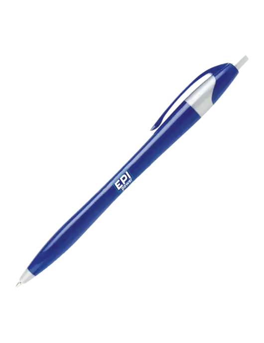 Novella Navy/Silver Corporate Pen- Blue Ink w/EPI Logo