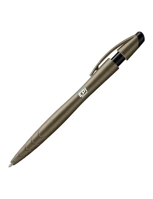 Awali Grey Metallic Pen - Black Ink w/EPI Logo