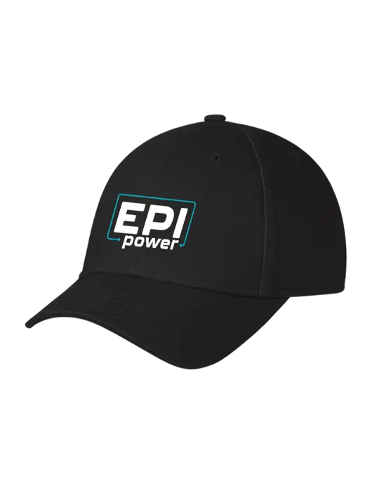 Black Structured Cap Hook & Loop w/EPI Logo