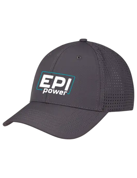 Charcoal Performance Stretchable Cap Hook & Loop w/EPI Logo