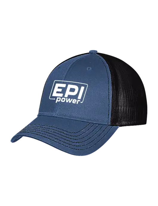 Dark Royal/Black Mesh Trucker Cap Snap Back w/EPI Logo